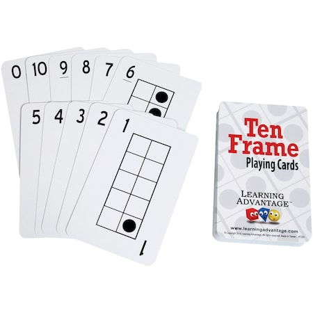 Learning Advantage Ten Frames Playing Cards 7293